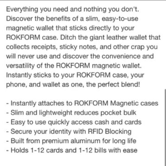 ROKFORM Aluminum Magnetic Wallet with RFID Blocking - Picture 2 of 12